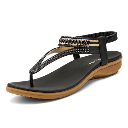 Women Casual Arch Support Elastic Flip Flops
