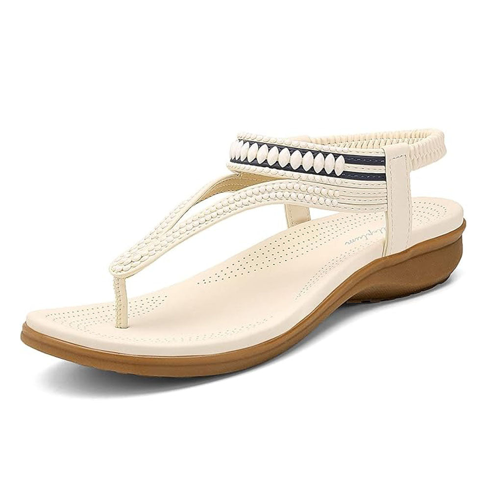 Women Casual Arch Support Elastic Flip Flops