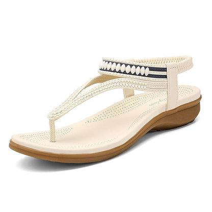 Women Casual Arch Support Elastic Flip Flops