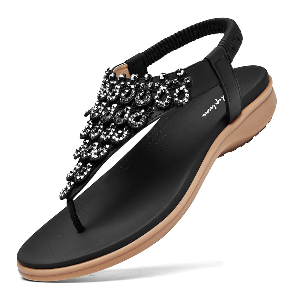 Women Slingback Rhinestone Arch Support Sandals