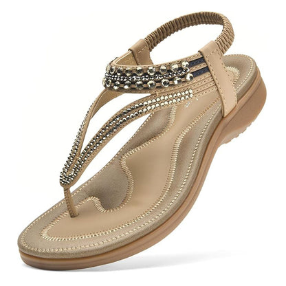 Women Rhinestone Slingback Arch Support Sandals