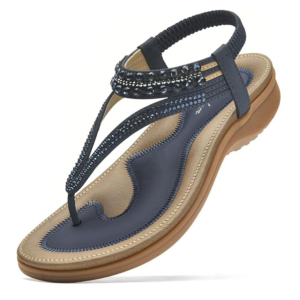 Women Rhinestone Slingback Arch Support Sandals