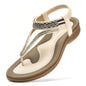 Women Rhinestone Slingback Arch Support Sandals