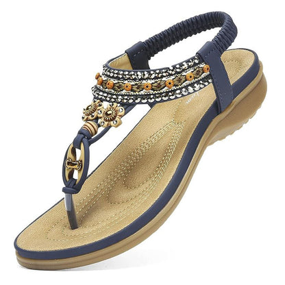 Women Bohemian Arch Support Beach Flip Flops