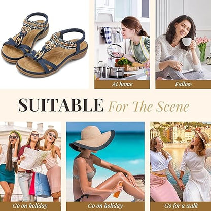 Women Arch Support Bohemian Flip Flop Sandals