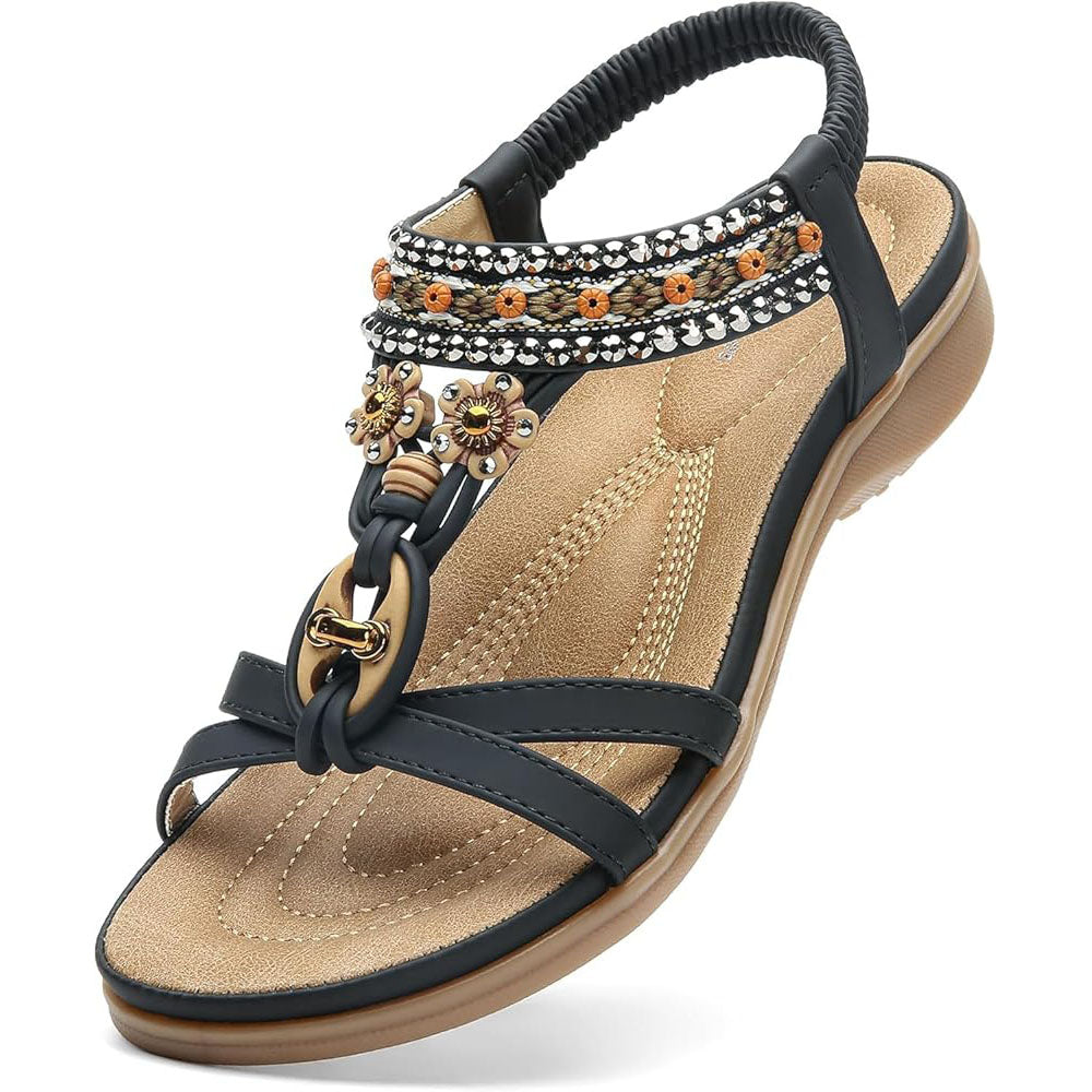 Women Arch Support Bohemian Flip Flop Sandals