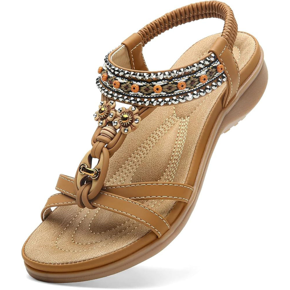 Women Arch Support Bohemian Flip Flop Sandals