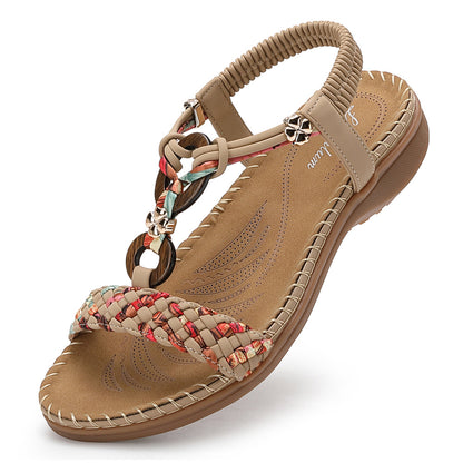 Women Handmade Braided Bohemian Sandals