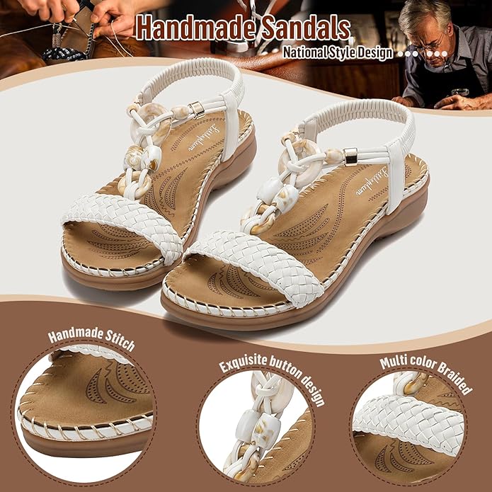 Women Braided Bohemian Arch Support Sandals