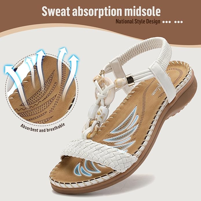 Women Braided Bohemian Arch Support Sandals