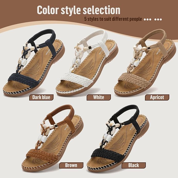 Women Braided Bohemian Arch Support Sandals
