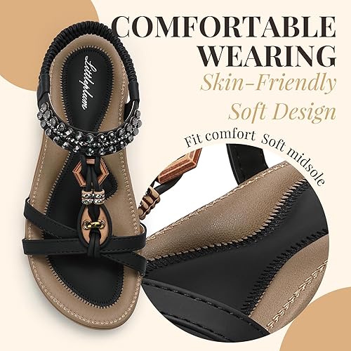 Women Rhinestone Slingback Arch Support Sandals