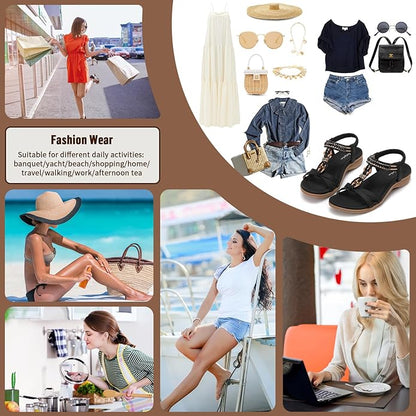 Women Comfort Arch Support Elastic Summer Sandals