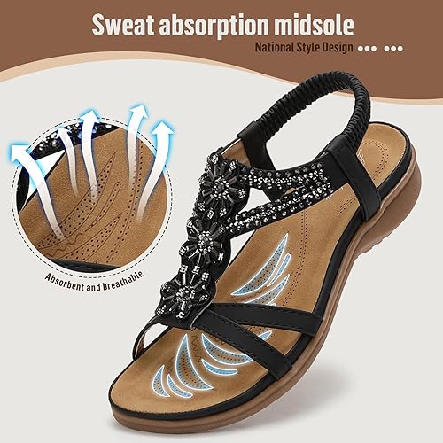 Women Handmade Arch Support Bohemian Orthopedic Sandals