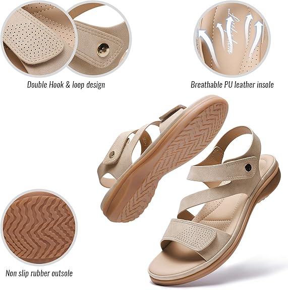 Women Orthotic Arch Support Adjustable Sandals