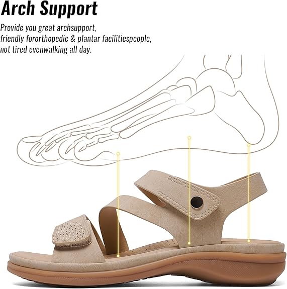 Women Orthotic Arch Support Adjustable Sandals