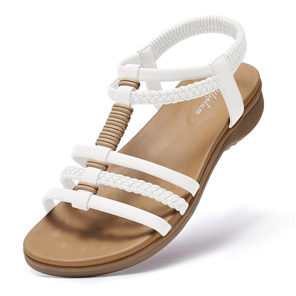 Women Gladiator Arch Support Comfort Flat Sandals