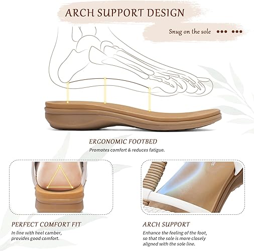 Women Gladiator Arch Support Comfort Flat Sandals