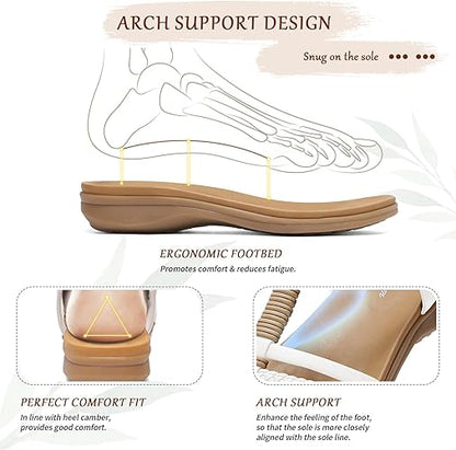 Women Gladiator Arch Support Comfort Flat Sandals