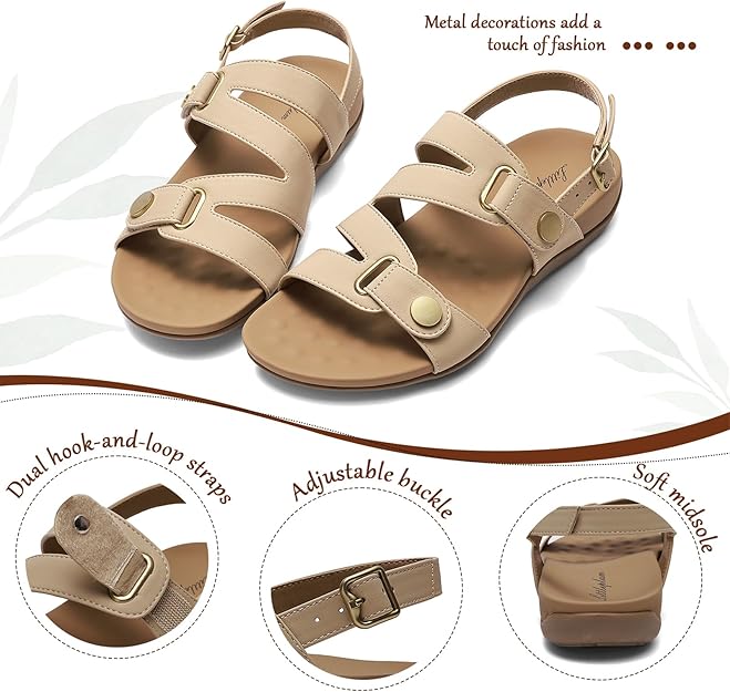 Women Orthopedic Arch Support Adjustable Sandals