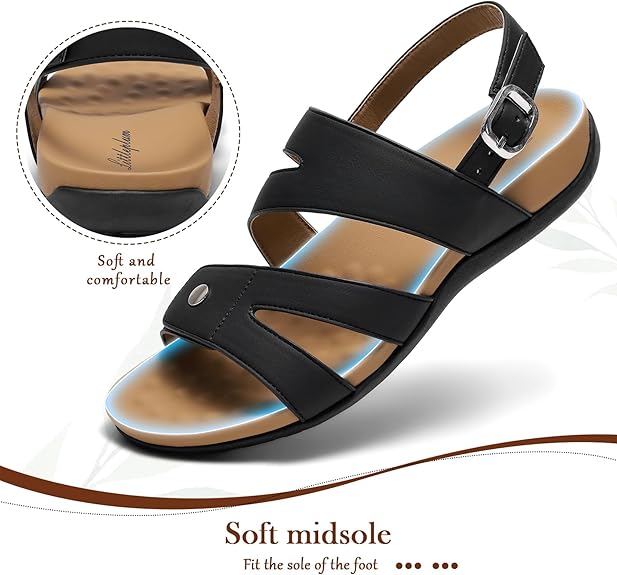 Women Arch Support Adjustable Breathable Sandals