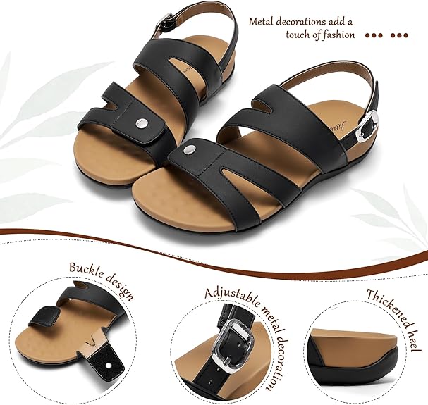 Women Arch Support Adjustable Breathable Sandals