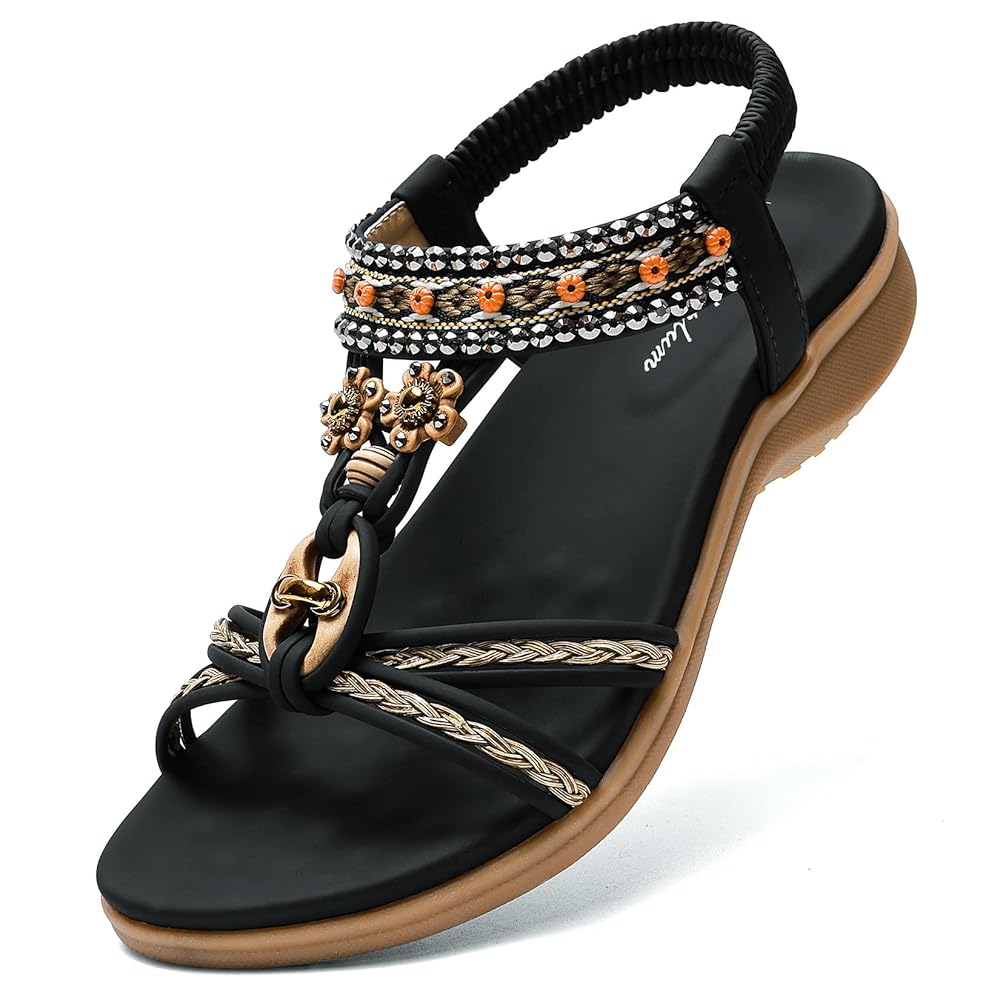 Women Arch Support Bohemian Beach Flip Flops