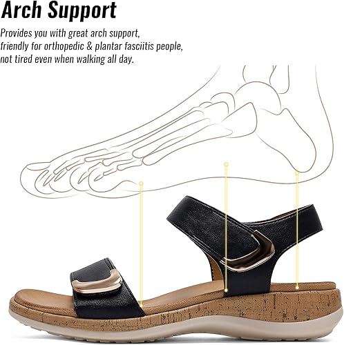 Women Adjustable Arch Support Summer Sandals
