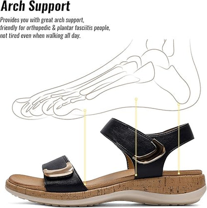 Women Adjustable Arch Support Summer Sandals