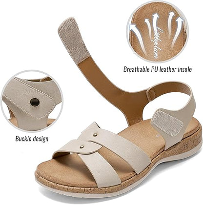 Women Open Toe Arch Support Adjustable Sandals