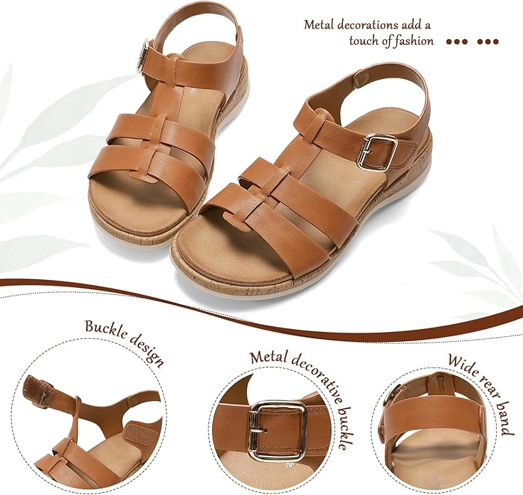 Women Gladiator Orthotic Arch Support Sandals