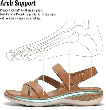 Women Orthotic Arch Support Adjustable Sandals