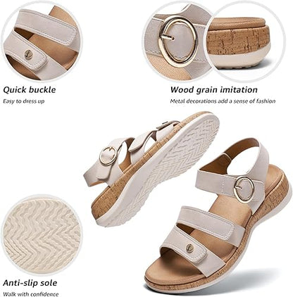 Women Open Toe Arch Support Casual Sandals