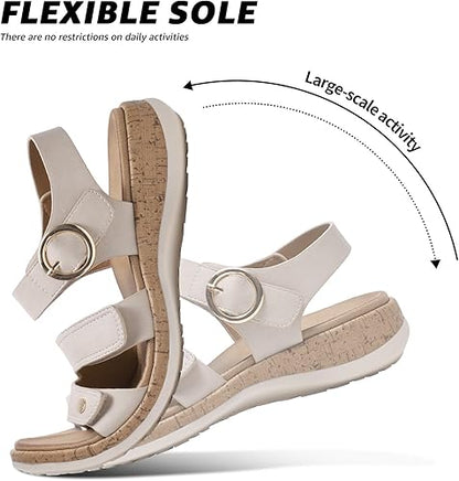 Women Open Toe Arch Support Casual Sandals