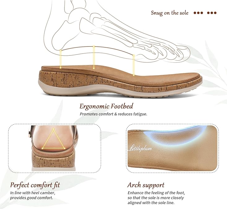Women Orthotic Arch Support Adjustable Sandals