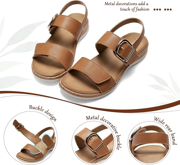 Women Orthotic Arch Support Adjustable Sandals