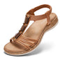 Women Open Toe Arch Support Low Wedge Sandals