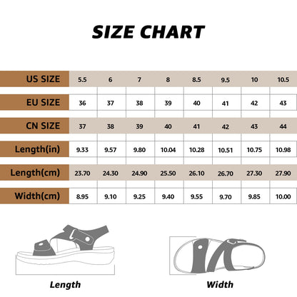 Women Open Toe Arch Support Low Wedge Sandals