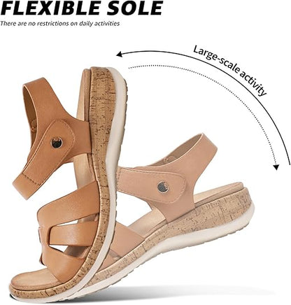 Women H-Band Arch Support Adjustable Sandals